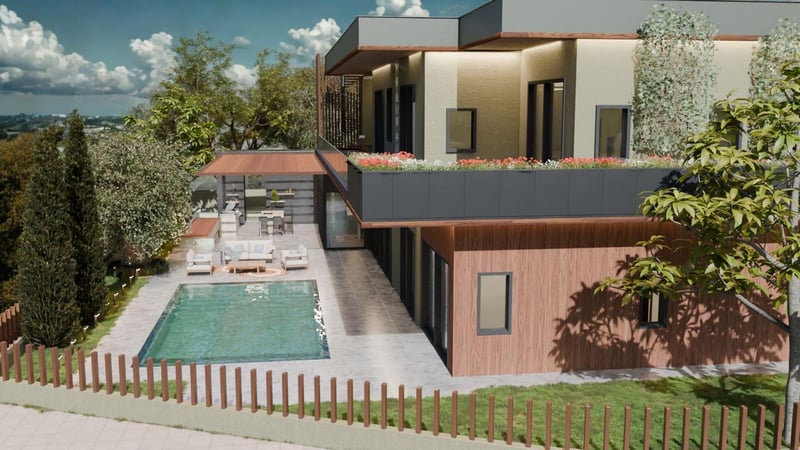 Villa in Germasogeia River - view 1