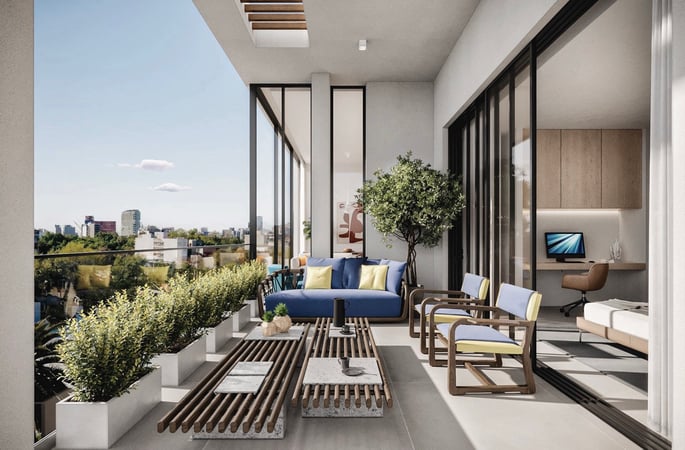 Penthouse in Germasogeia River - view 1