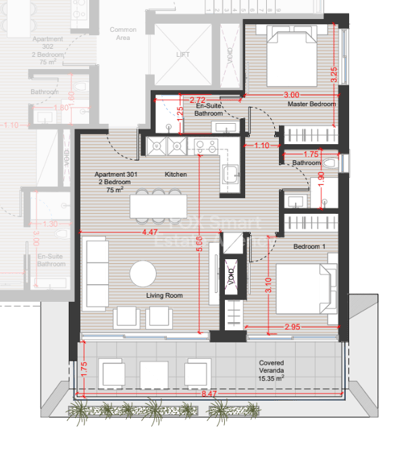 Apartment in Larnaca - view 1