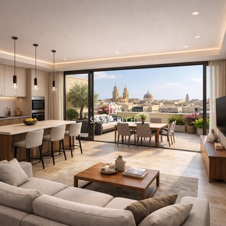 Penthouse in L-Imqabba - view 1