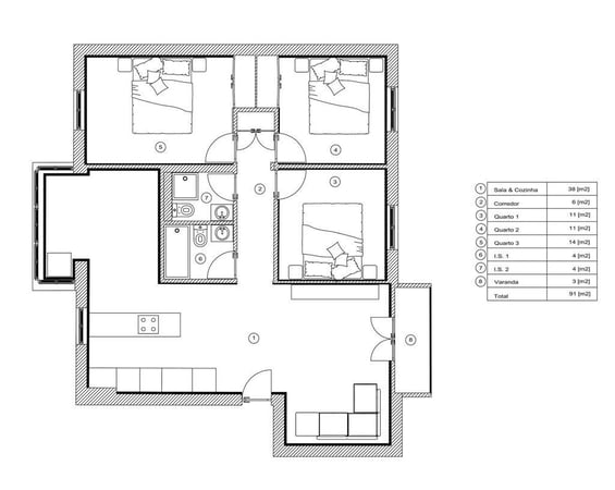 Apartment in Tavarede - view 1