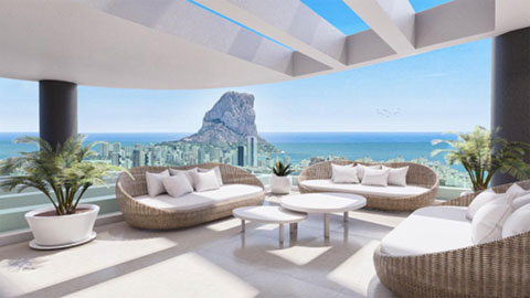 Penthouse in Calp - view 1