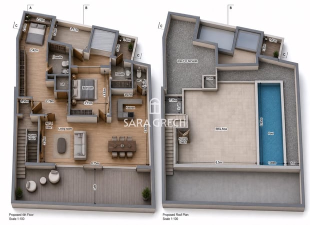 Penthouse in Fgura - view 1