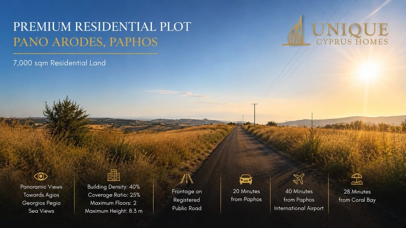 Land in Pano Arodes - view 1
