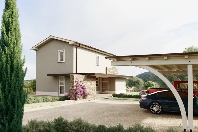 House in Pomarance - view 1