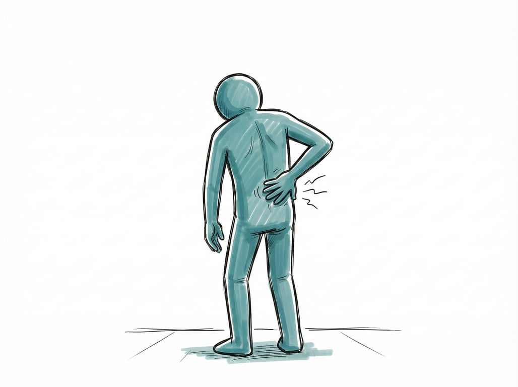 Back pain — spinal anatomy illustration
