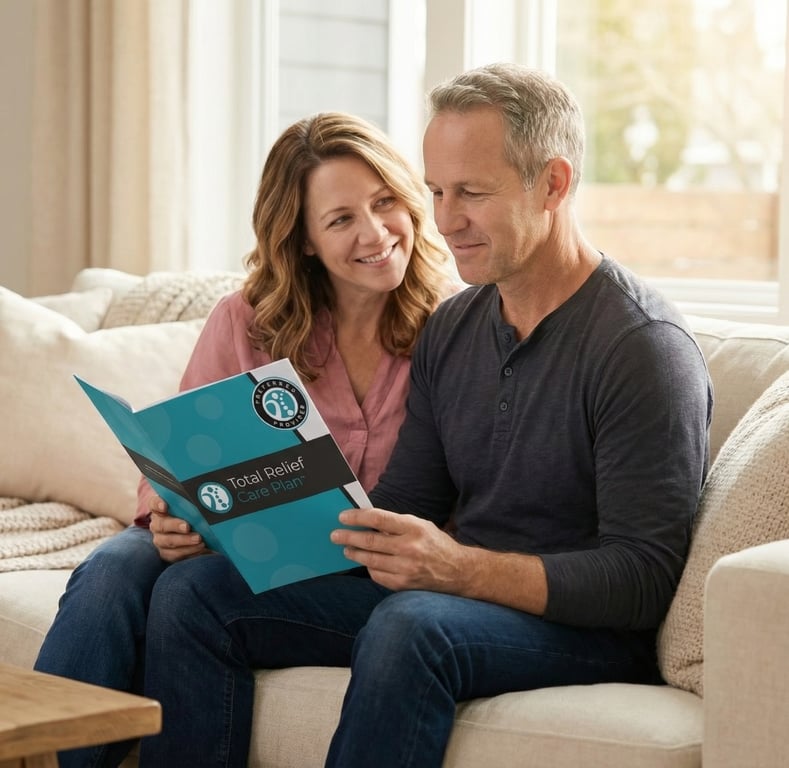 Couple discussing their care plan