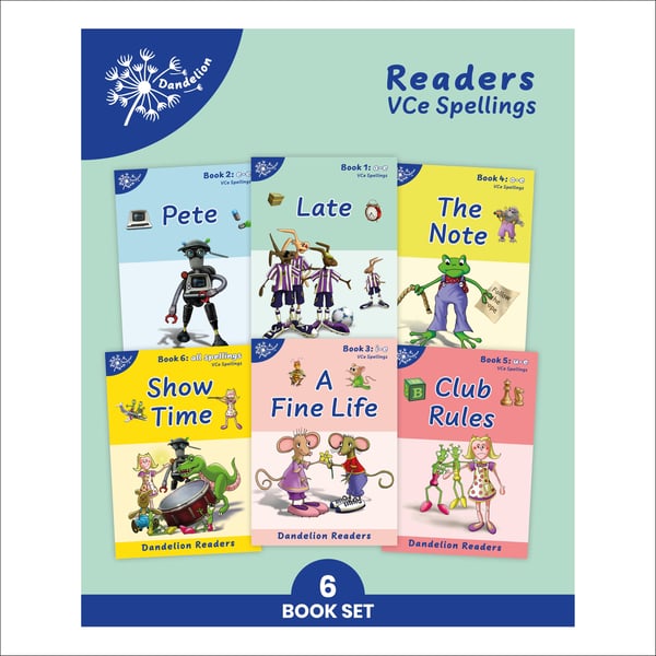 Dandelion Readers, VCe Spellings Set (6 Books)
