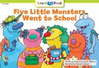 Five Little Monsters Went To School