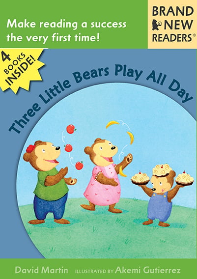Three Little Bears Play All Day (Box Of 4)