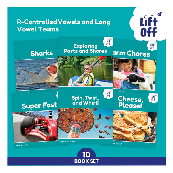 Lift Off Readers R-Controlled Vowels And Long Vowel Teams (10 Books)