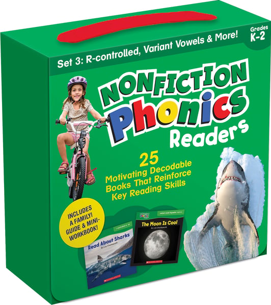 Nonfiction Phonics Readers Set 3: R-Control, Variant Vowels & More: 25 Motivaing Decodable Books That Reinforce Key Reading Skills (Single-Copy Set)