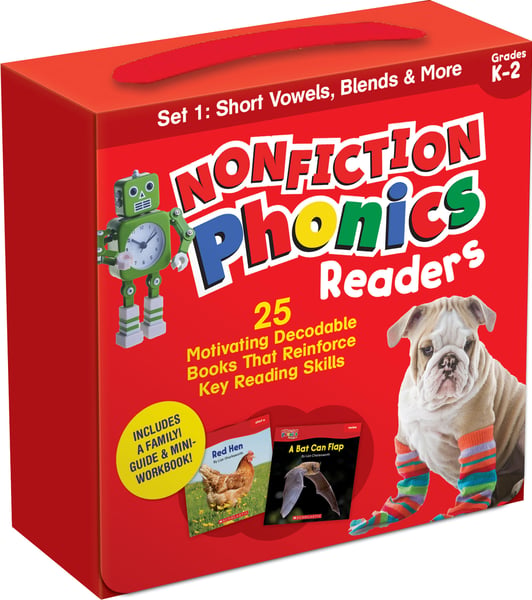 Nonfiction Phonics Readers SET 1: Short Vowels, Blends & More: 25 Motivating Decodable Books That Reinforce Key Reading Skills (Single-Copy Set)