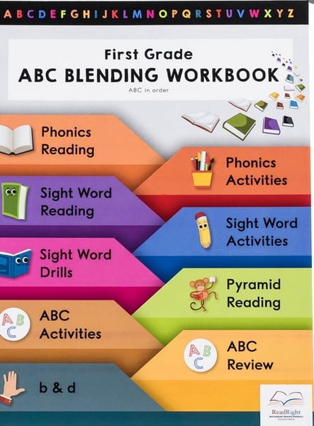 First Grade ABC Blending Workbook (ABC Out Of Order)