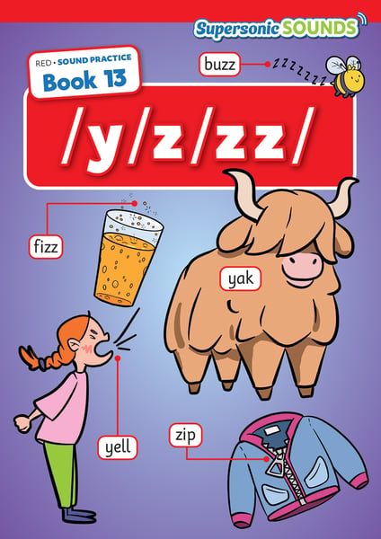 Red Sound Practice Book 13 /y/z/zz/
