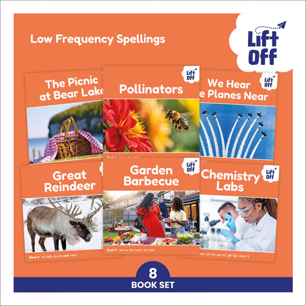 Lift Off Readers Low Frequency Spellings (8 Books)
