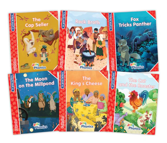 Jolly Phonics Level 1 Red: Folktales Readers (6 books)