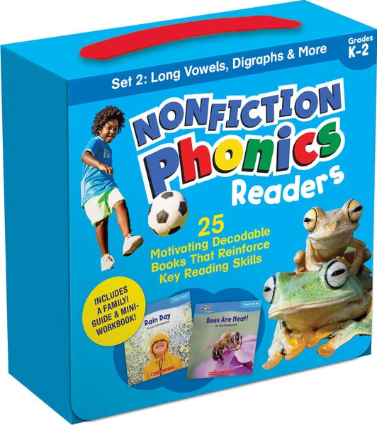 Nonfiction Phonics Readers Set 2: Long Vowels, Digraphs & More: 25 Motivating Decodable Books That Reinforce Key Reading Skills (Single-Copy Set)