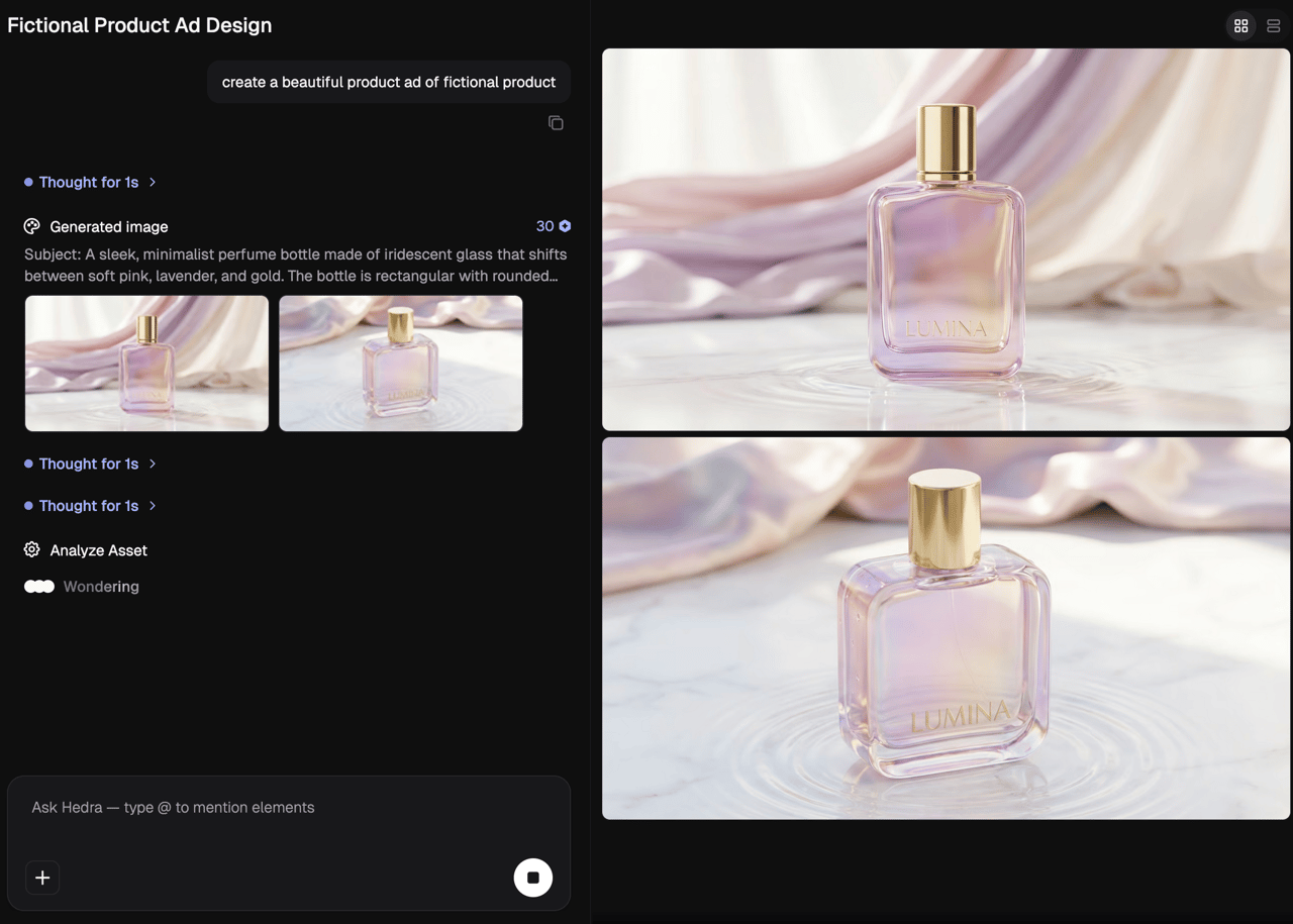 Hedra Agent: From Intent to Content in One Conversation