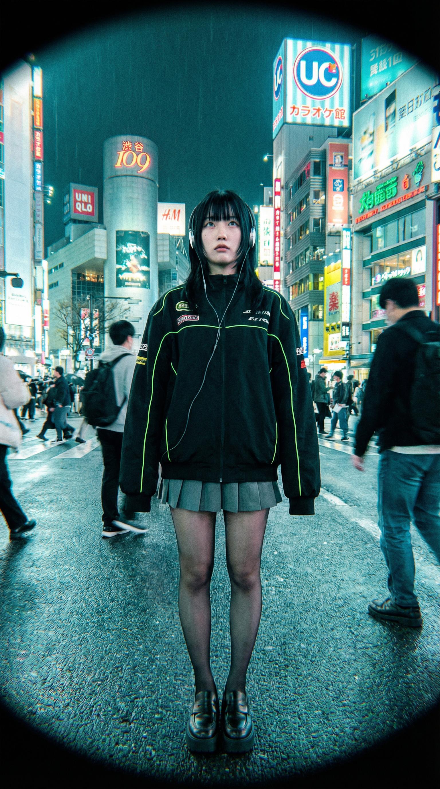 Start frame for Kling O3 Pro: Woman in Shibuya Crossing