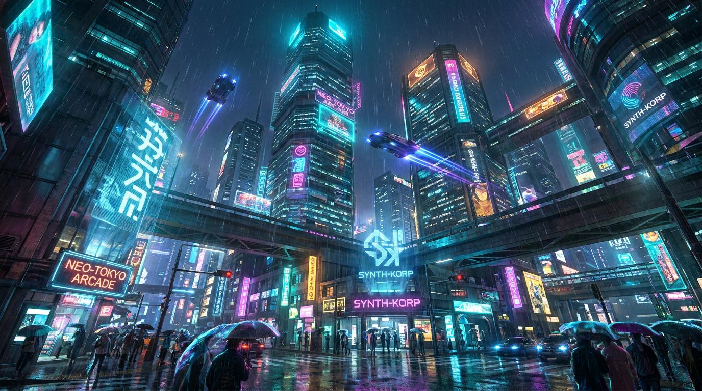 Start frame for Cyberpunk City with Flying Cars — Seedance 1.5 Pro