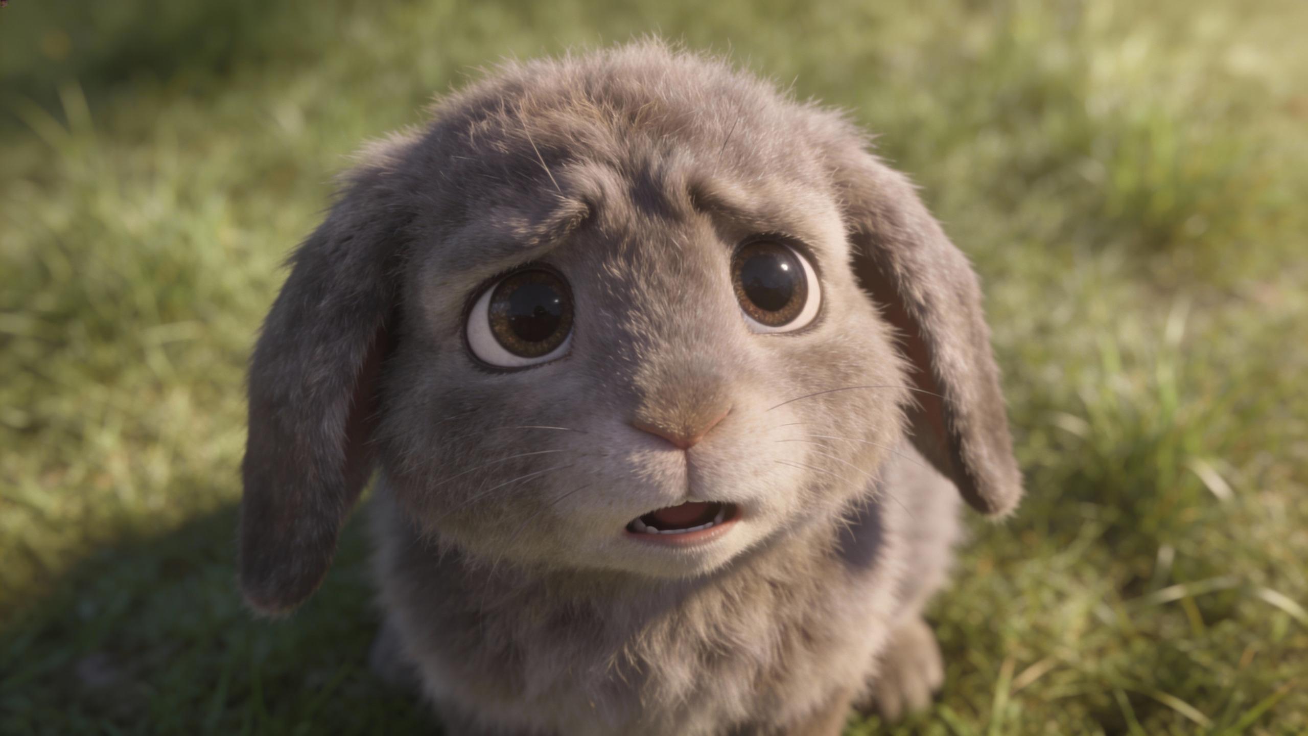 Start frame for Sad Animated Rabbit, by Kling AI Avatar v2 Pro