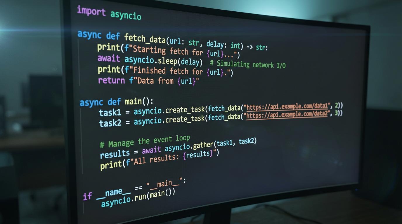 End frame for Professional Coder in Modern Office — Veo 3.1 Fast