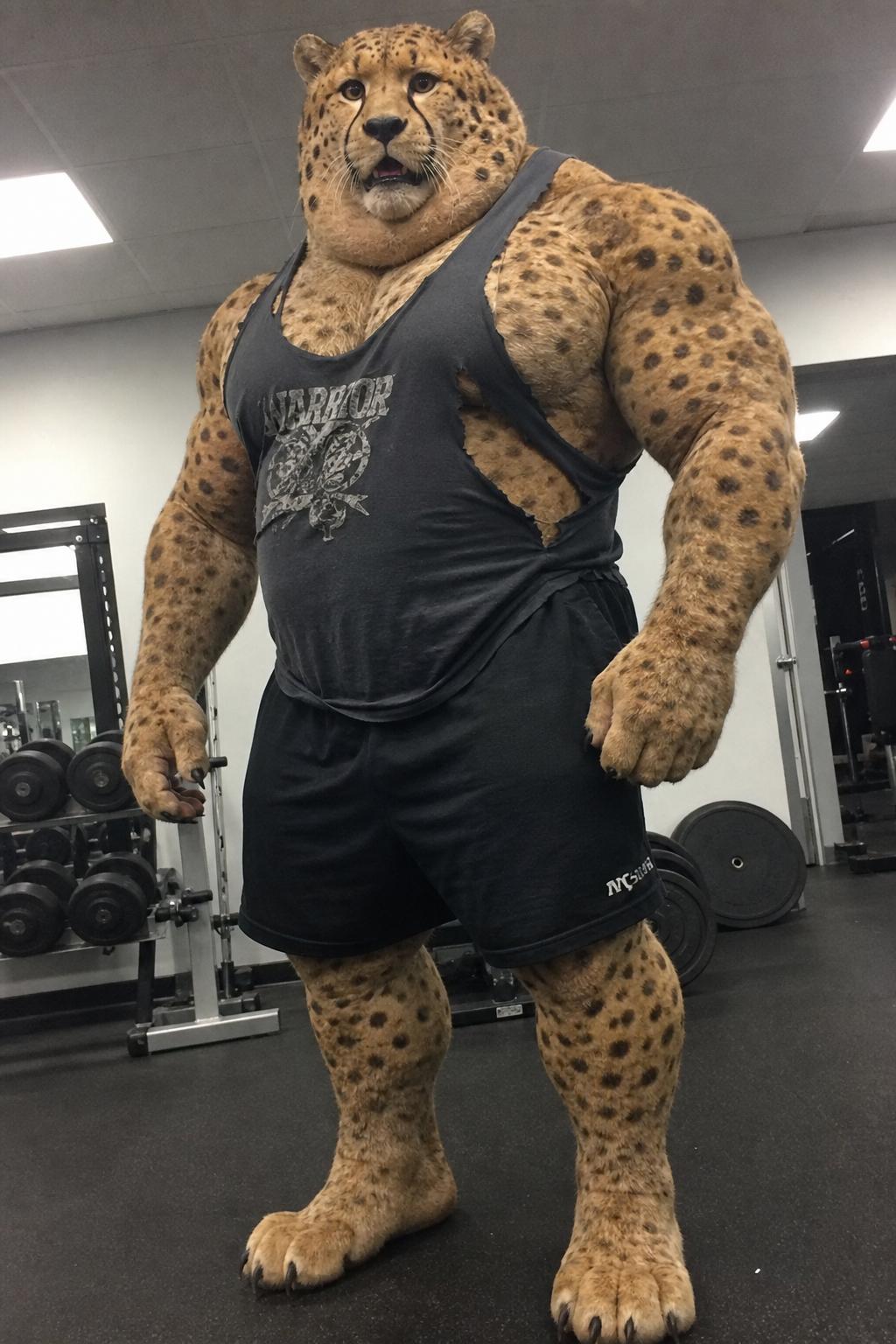 Start frame for Talking Cheetah Gym Coach — Hedra Avatar