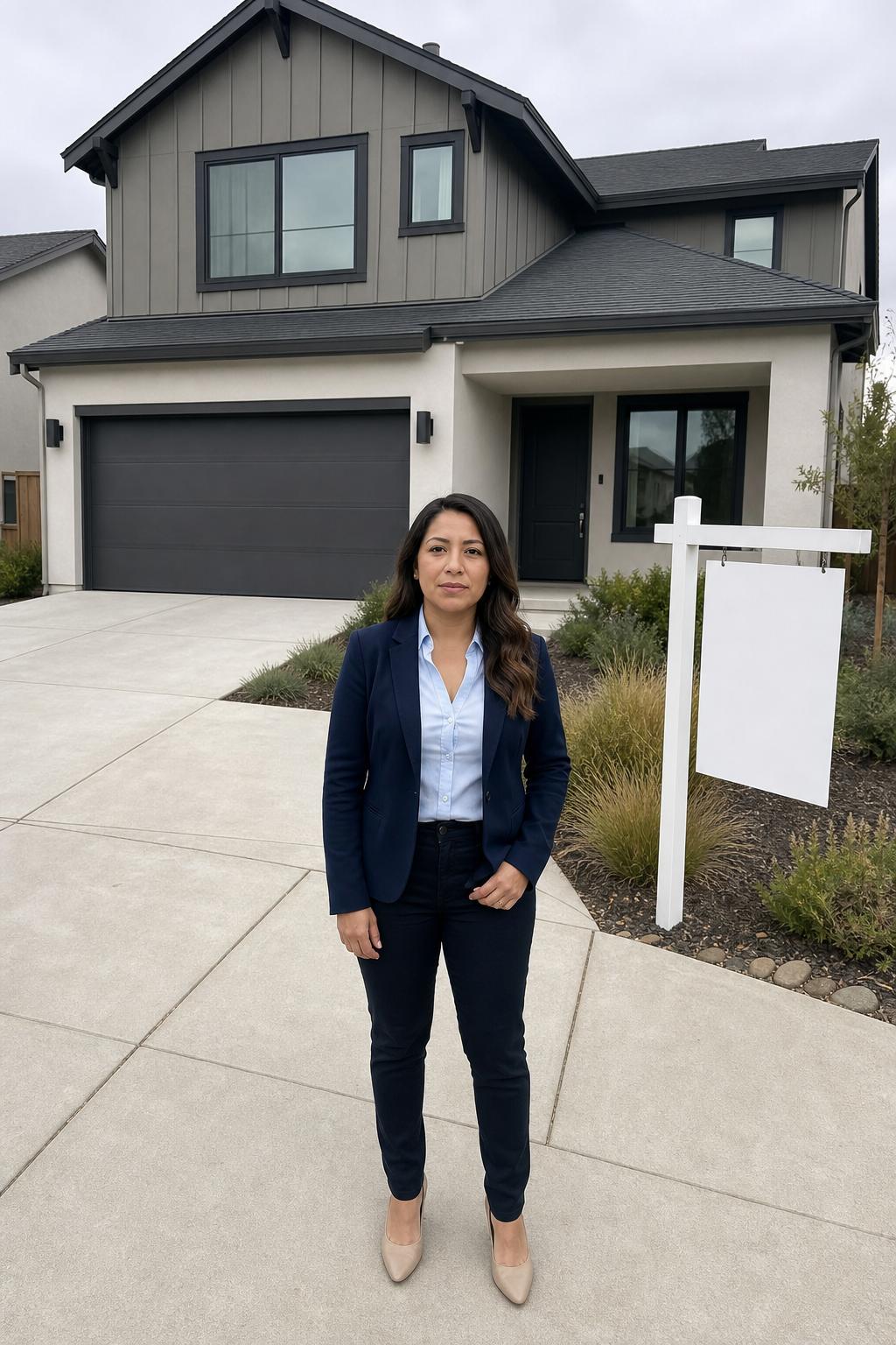Start frame for Real Estate Agent Home Tour — Hedra Avatar