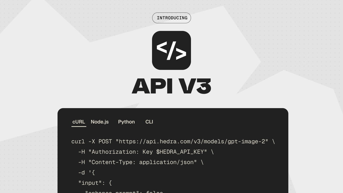 Hedra developer API