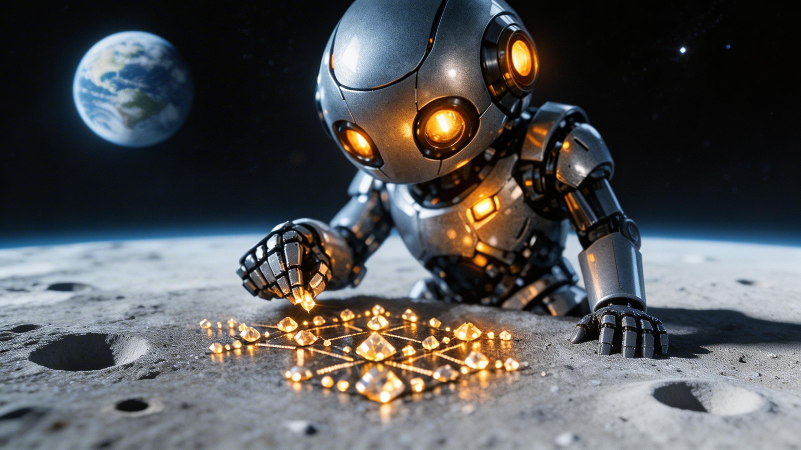 Start frame for Robot on the Moon, by VEED Fabric 1.0