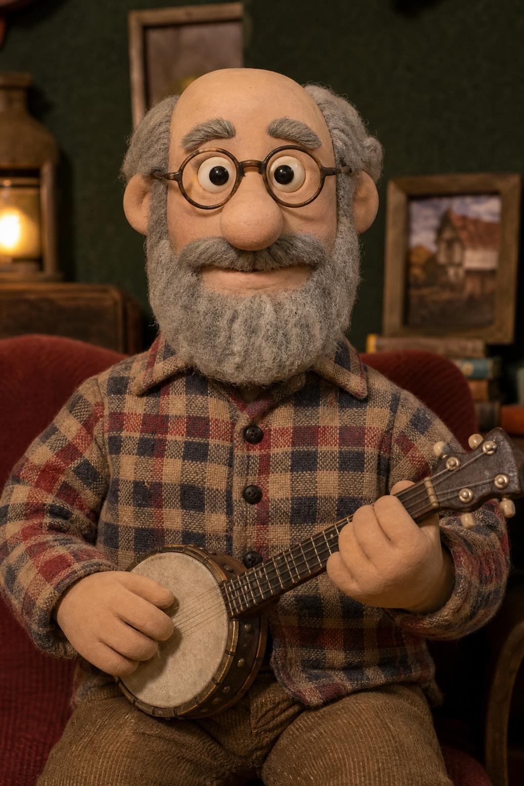 Start frame for Claymation Musician Singing — Hedra Character 3