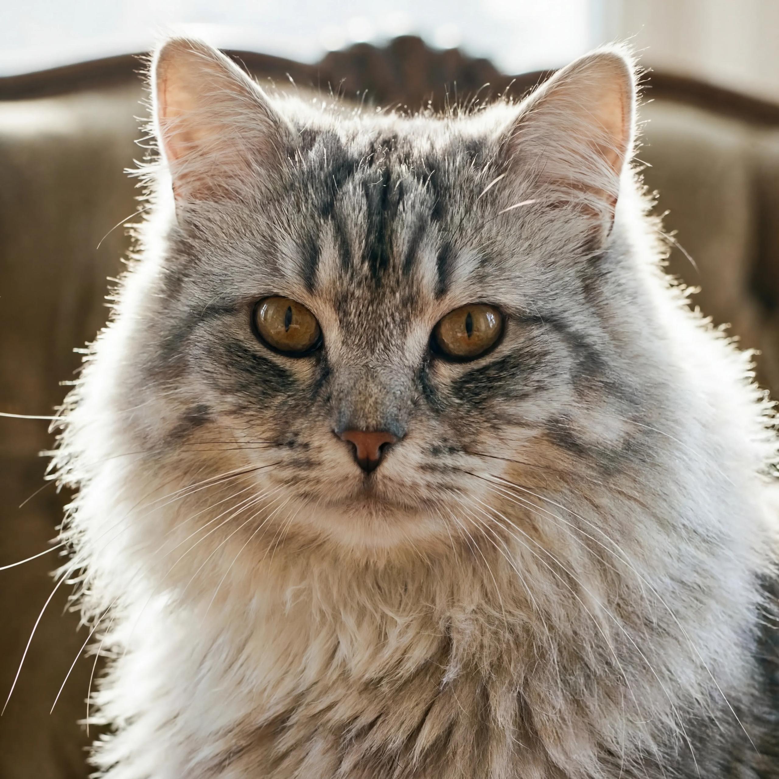 Start frame for Fluffy Tabby Cat Close Up — MiniMax Hailuo 2.3 Fast Standard