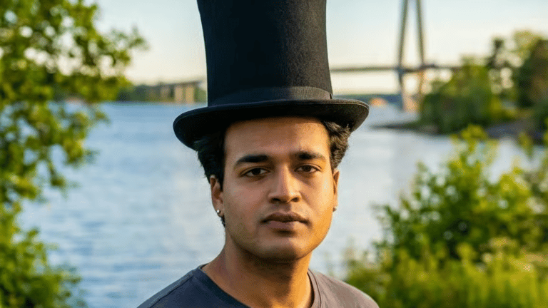Start frame for Man in Top Hat Speaking — Kling 2.6 Pro