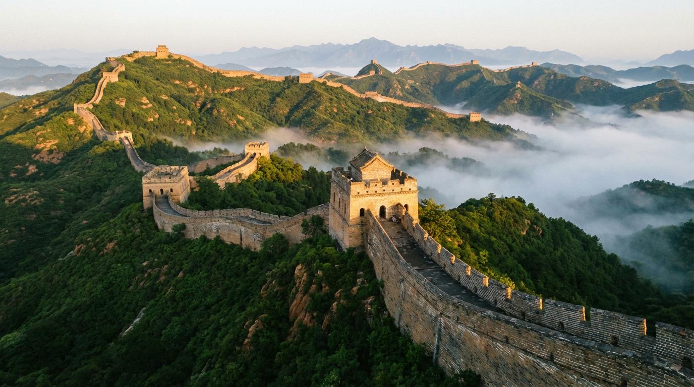 Start frame for The Great Wall of China at Sunrise — Kling 2.1 Master