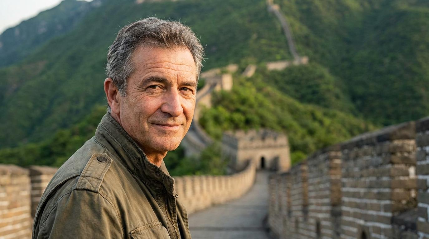 Start frame for Narrator on the Great Wall of China — Hedra