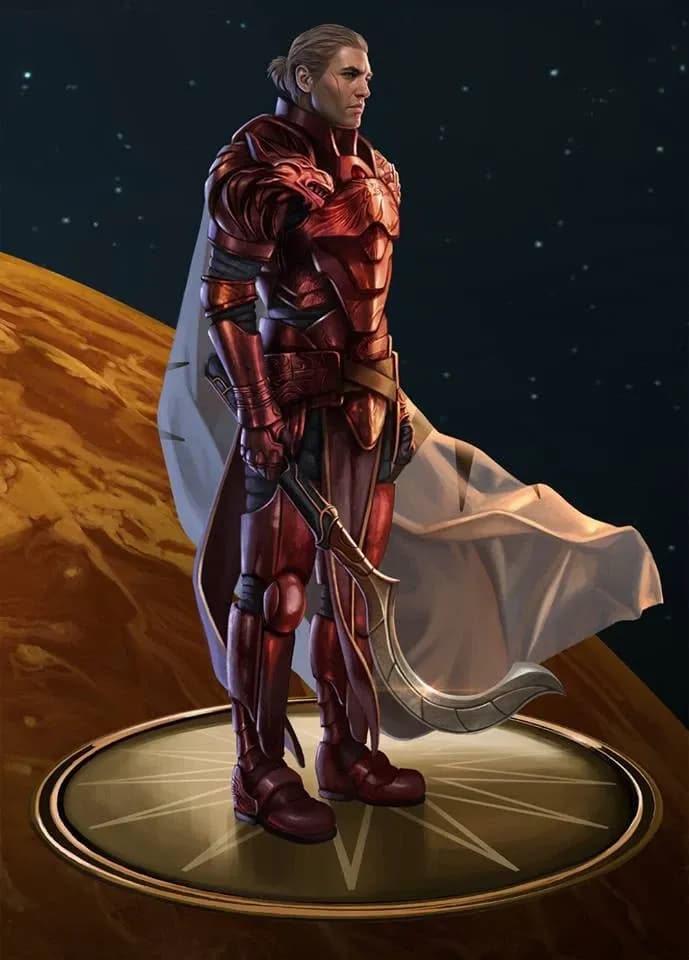 End frame for Futuristic Warrior in Glowing Armor — Kling O3 Pro