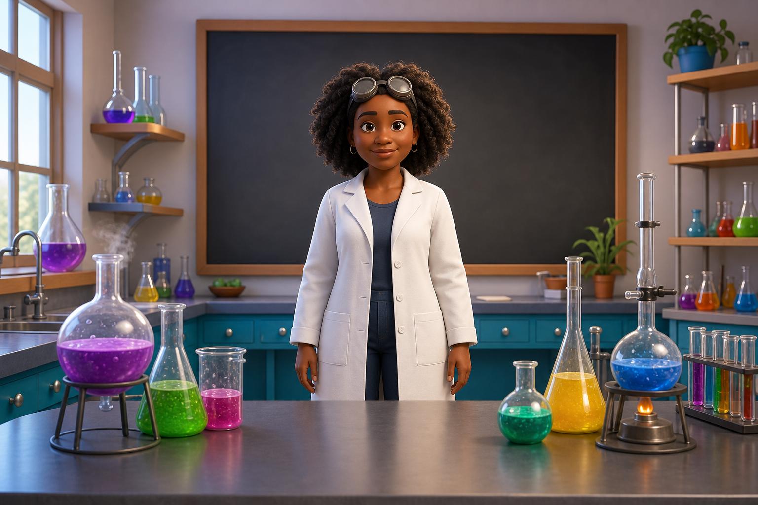 Start frame for Animated Science Teacher Explainer — Hedra Avatar