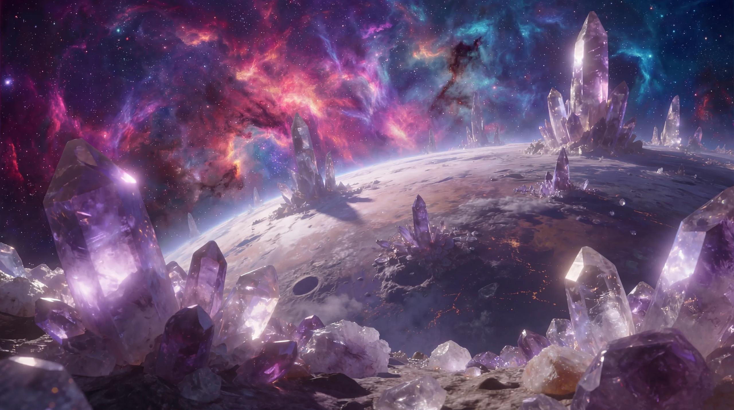 Start frame for Crystal Planet Landscape — MiniMax Hailuo 2.3 Fast Standard