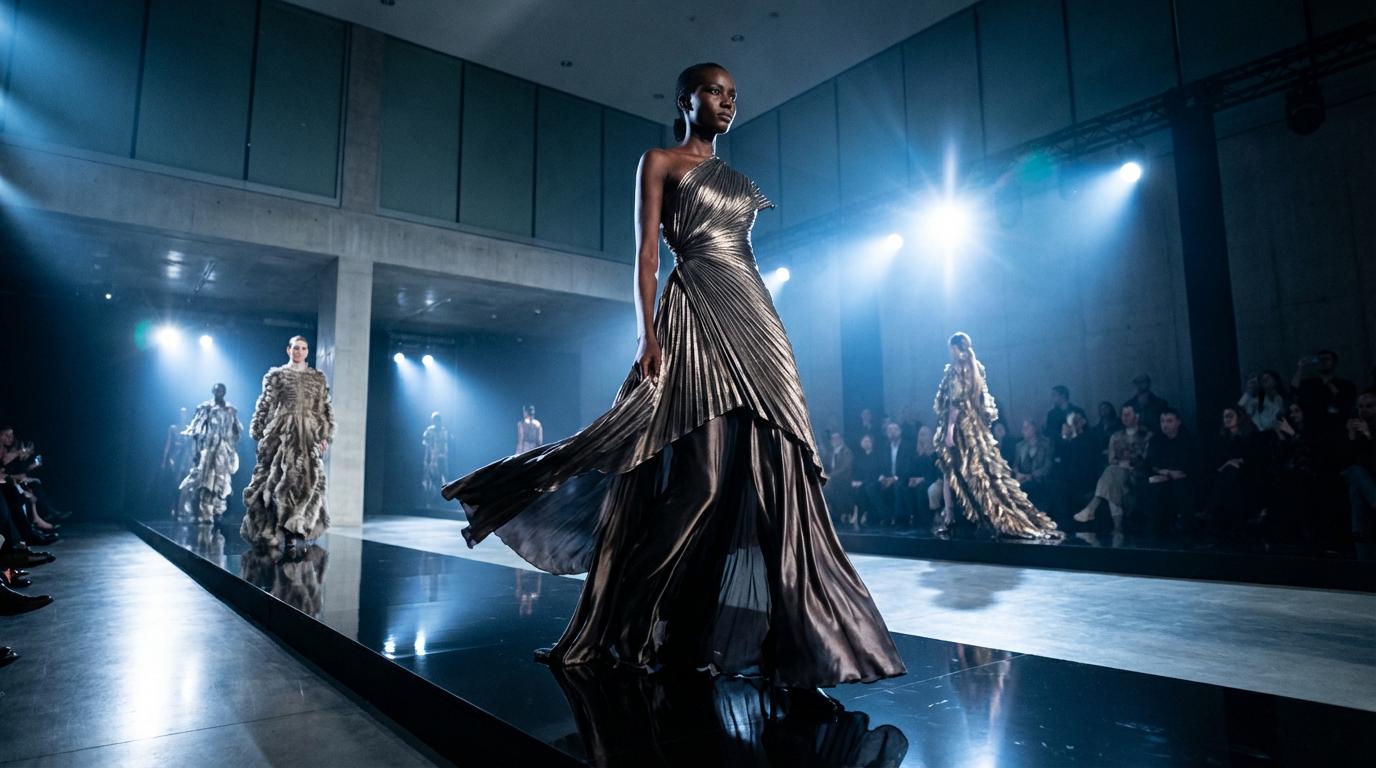 Start frame for Runway Fashion Show — Seedance 1.5 Pro