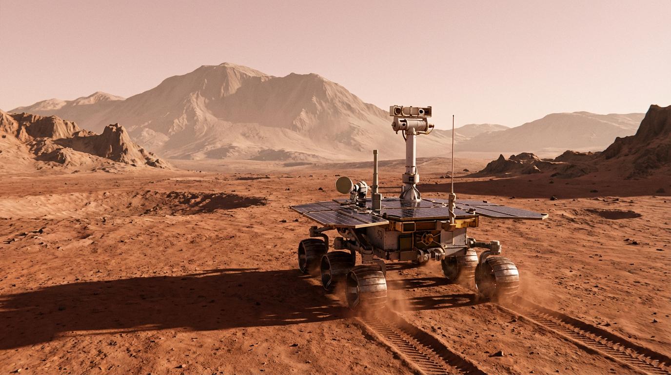 Start frame for Mars Rover Exploring Red Planet — Seedance 1.5 Pro
