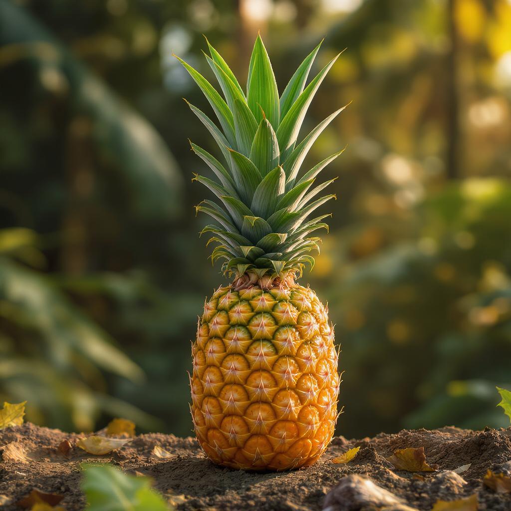 Start frame for Fresh Pineapple in Tropical Forest — Kling 2.5 Turbo