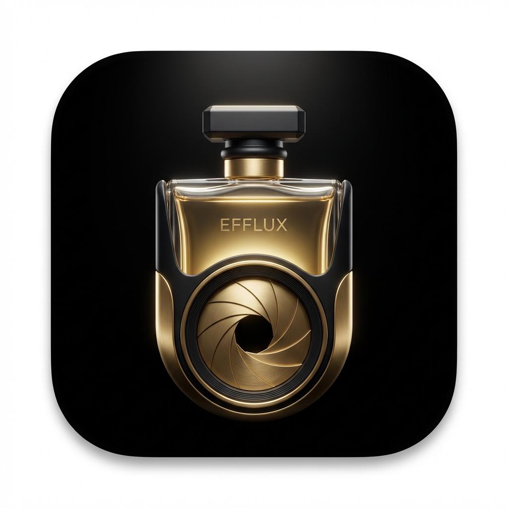 Start frame for Luxury Perfume Bottle with Camera Iris — Kling V3 Pro