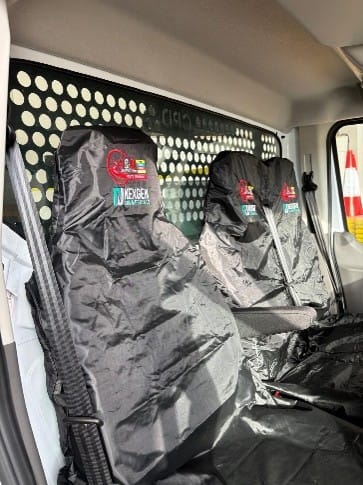 Dual Branded Seat Cover Sample 2