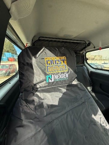 Dual Branded Seat Cover Sample 1