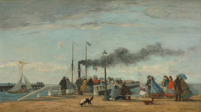 Jetty and Wharf at Trouville