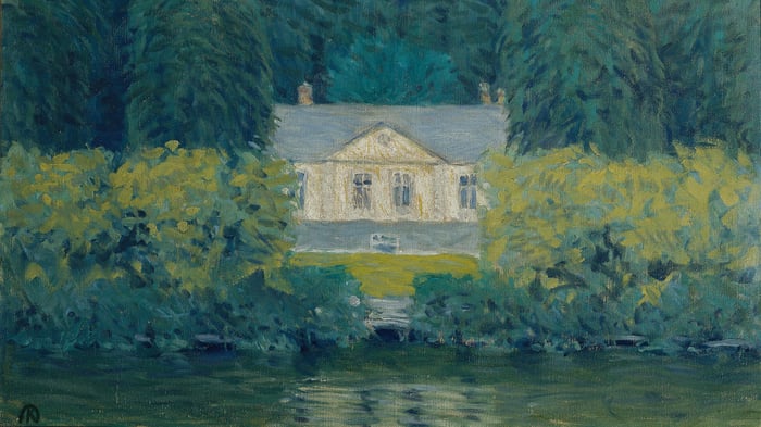 Country house by the water (section)