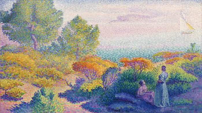 Two Women by the Shore