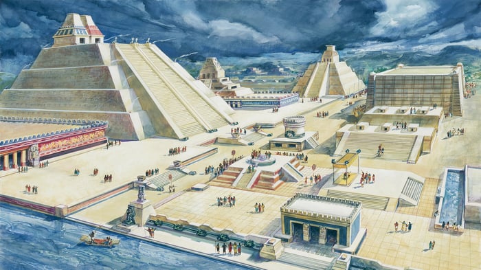 Templo Mayor in Mexic, Tenochtitlan