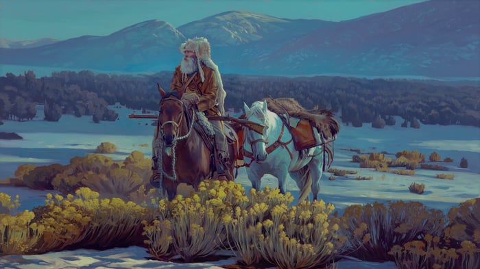 Snowy Morning (section)